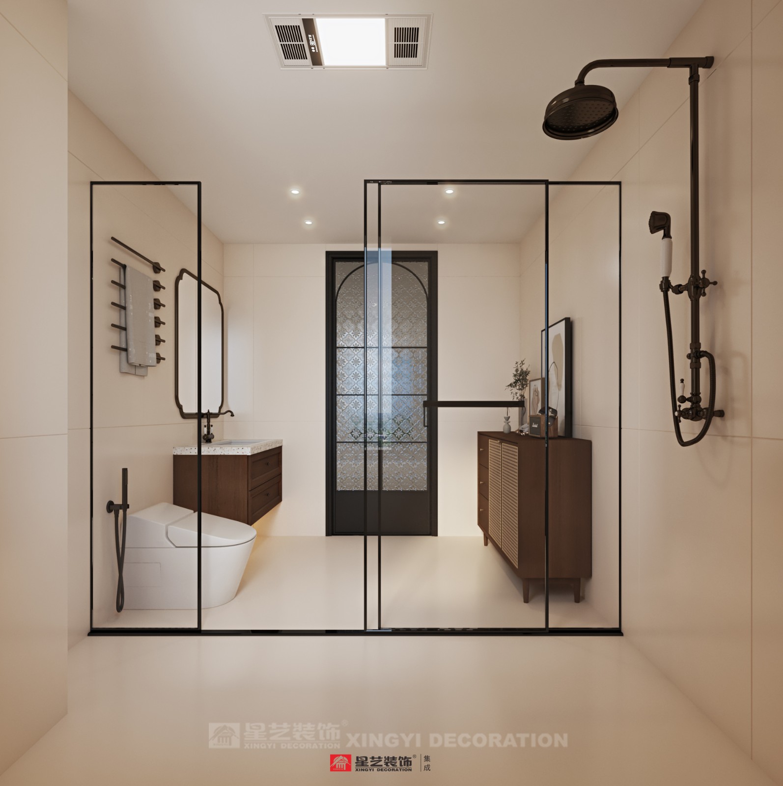 建發(fā)養(yǎng)云180平現代風格衛(wèi)生間裝修效果圖