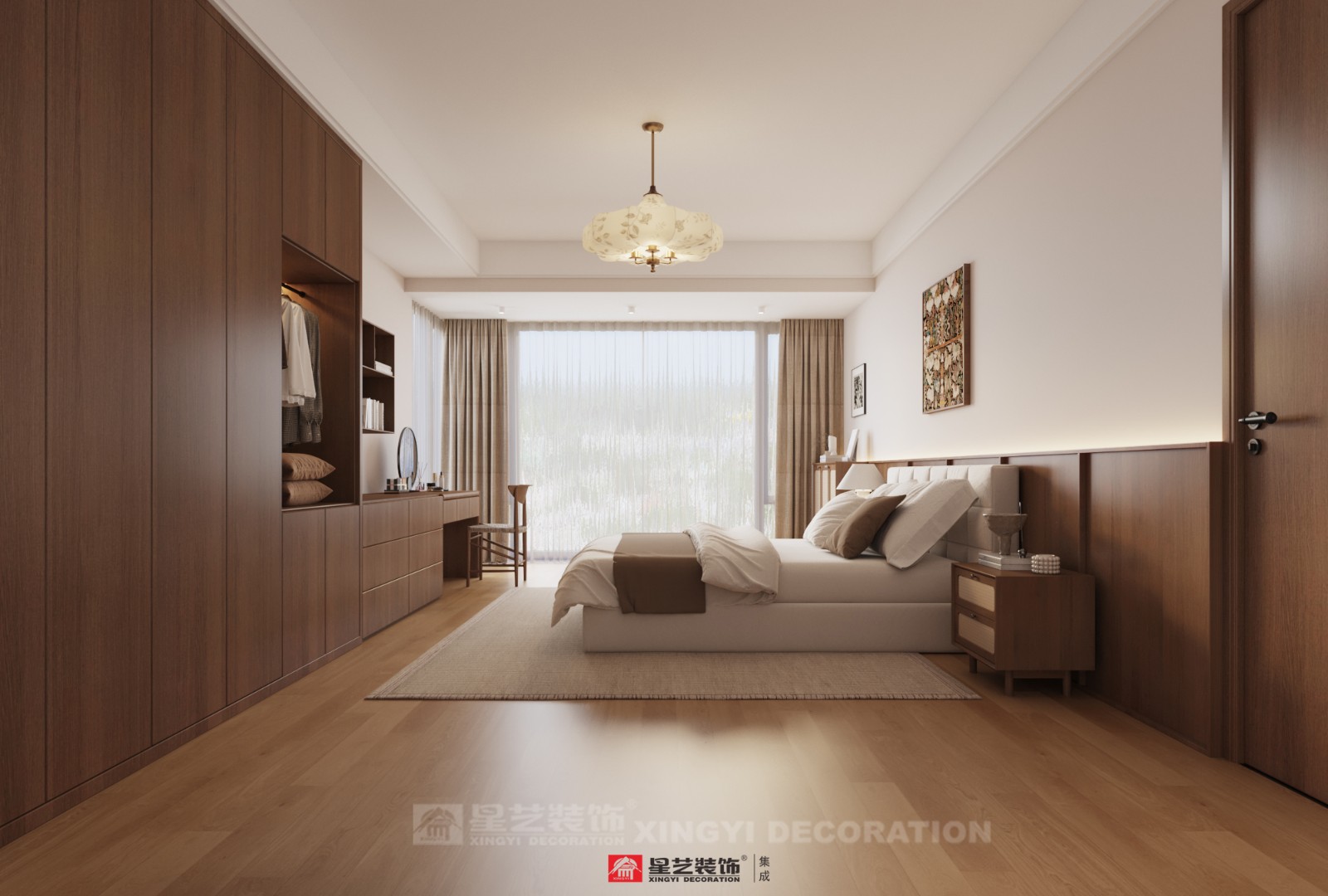 建發(fā)養(yǎng)云180平現代風格臥室裝修效果圖