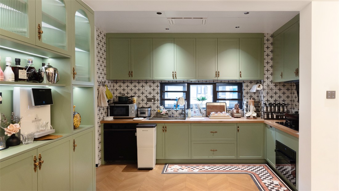 山漸青151平法式廚房裝修完工實(shí)景圖