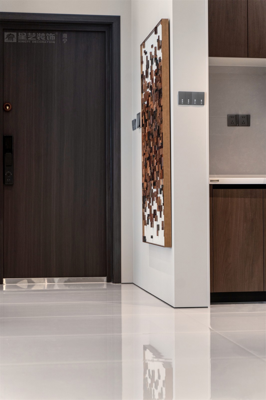 華潤西園潤府143平意式輕奢入戶裝修完工實景圖