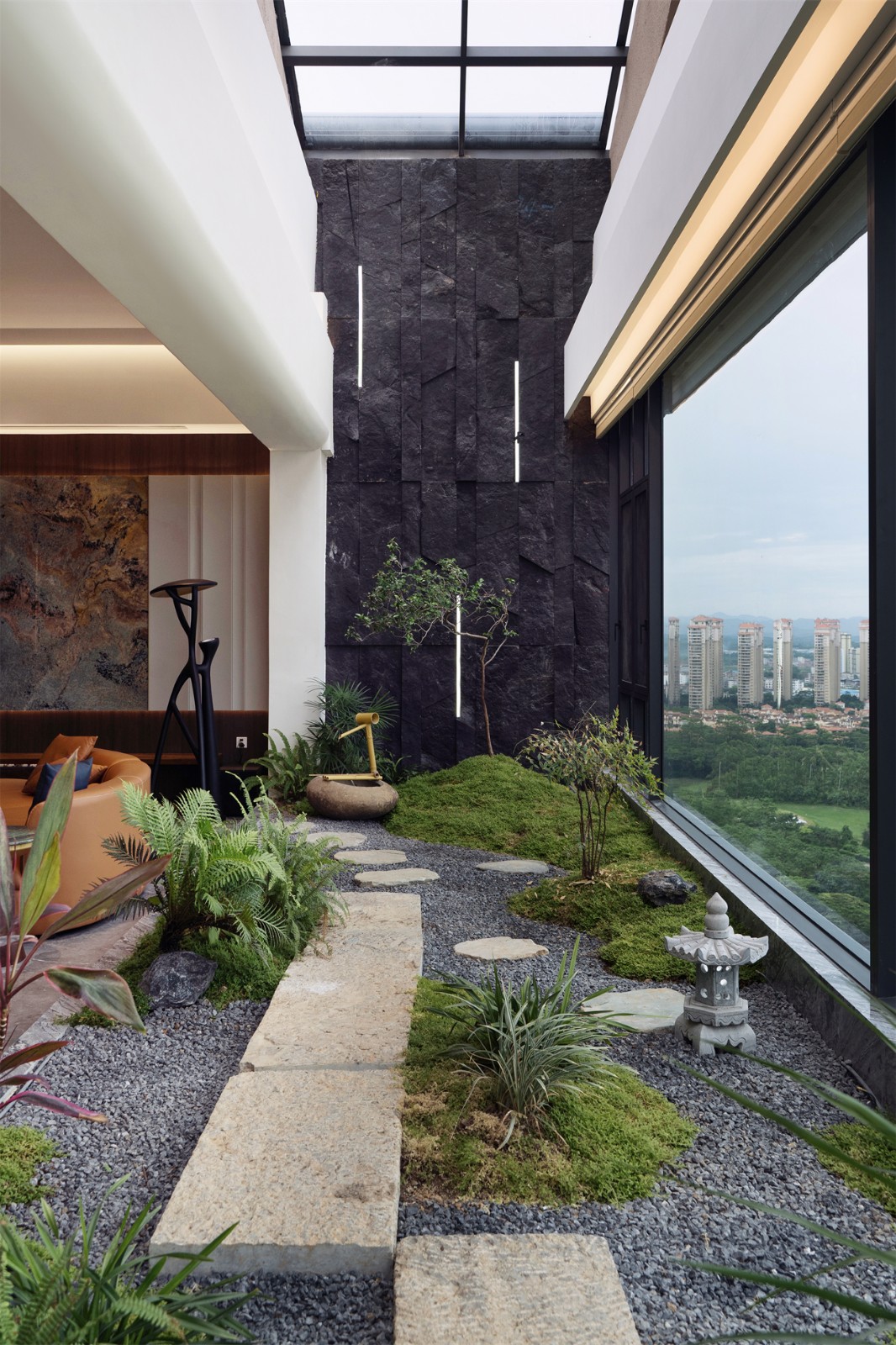 嘉和城依云灣800平現(xiàn)代輕奢陽(yáng)臺(tái)裝修完工實(shí)景圖