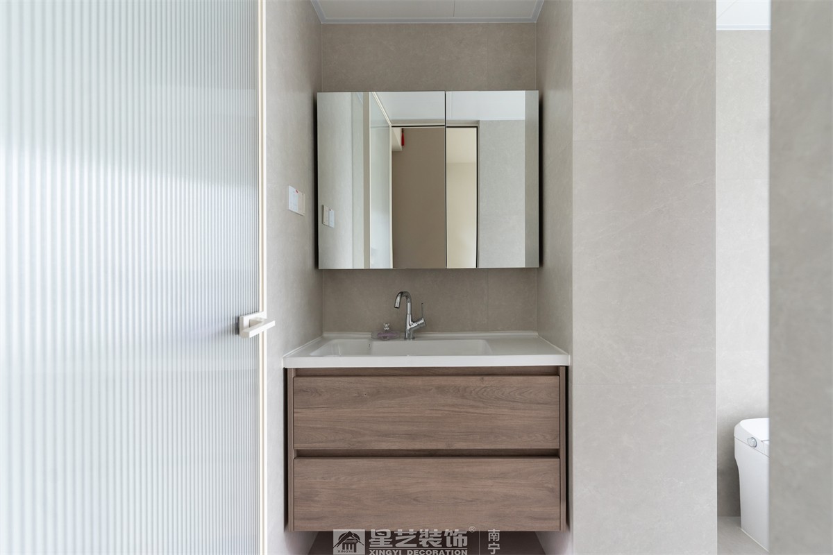 金科博翠山180平中古風(fēng)裝修衛(wèi)生間完工實景圖